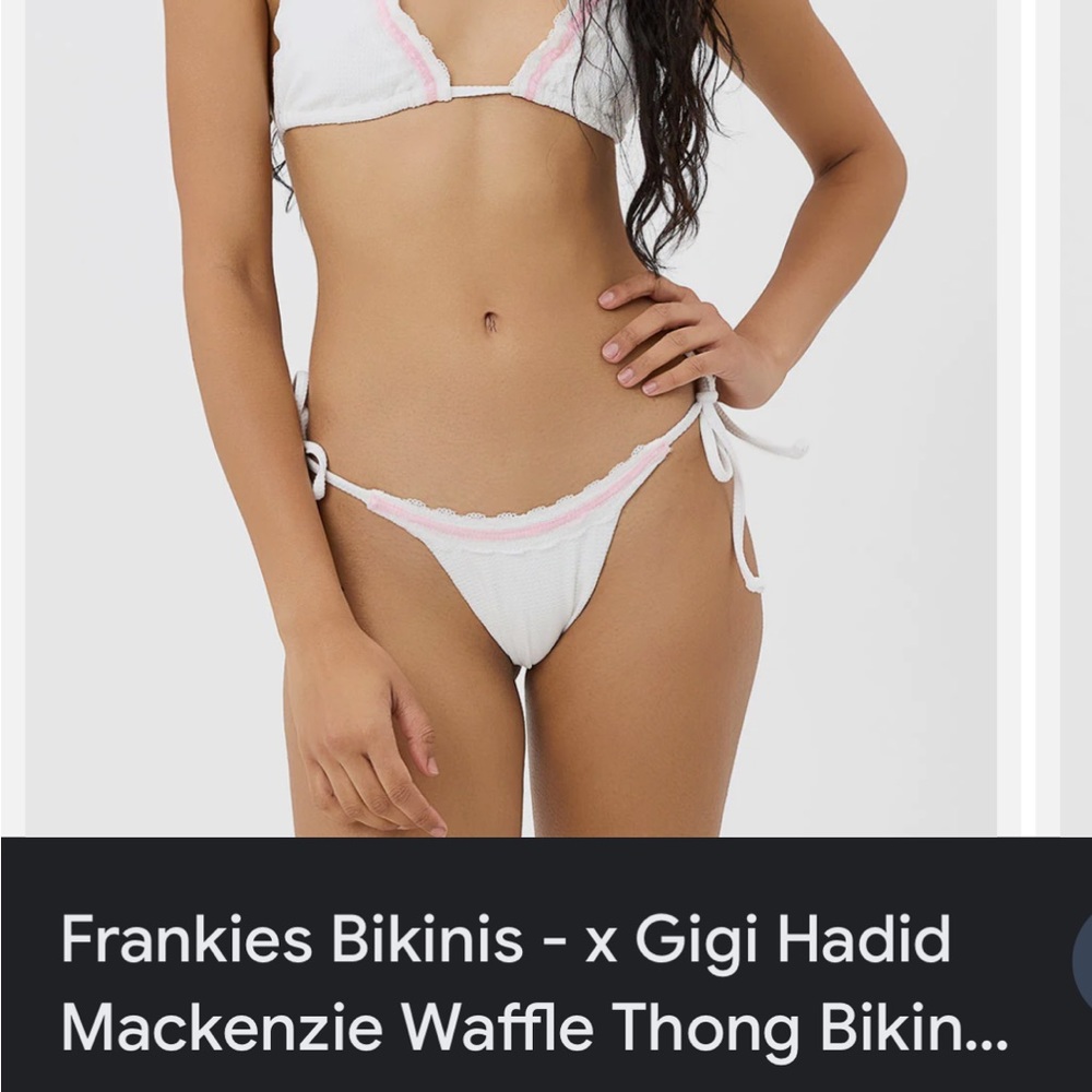 Frankie’s Bikinis x GIGI HADID Mackenzie Waffle Thong Bikini Bottom